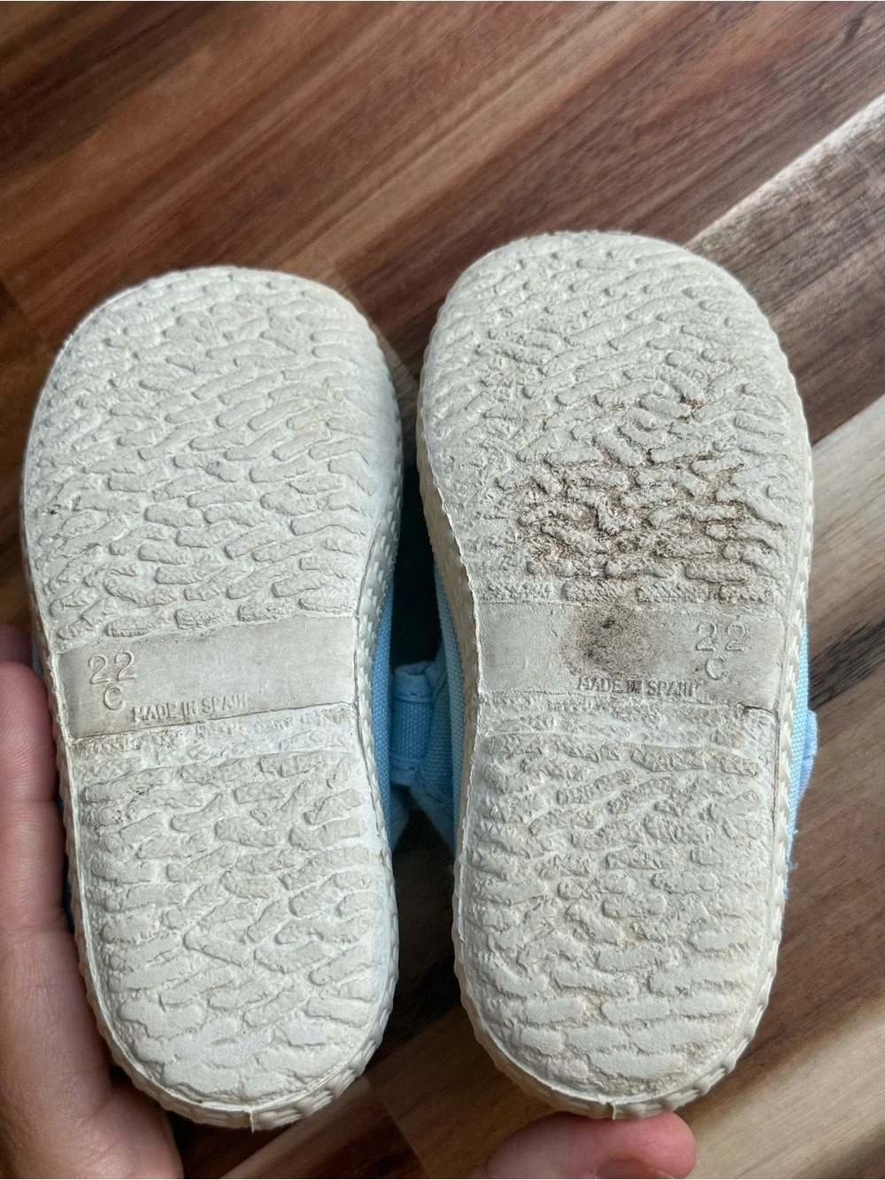 Cienta baby blue MJ shoes size 6